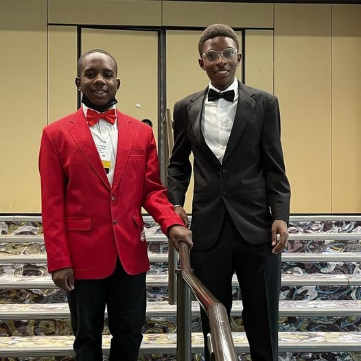 Jerrell Hopkins and Peter Smith (FCCLA State President)