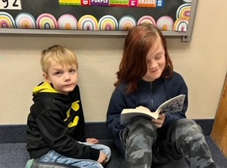 Students reading