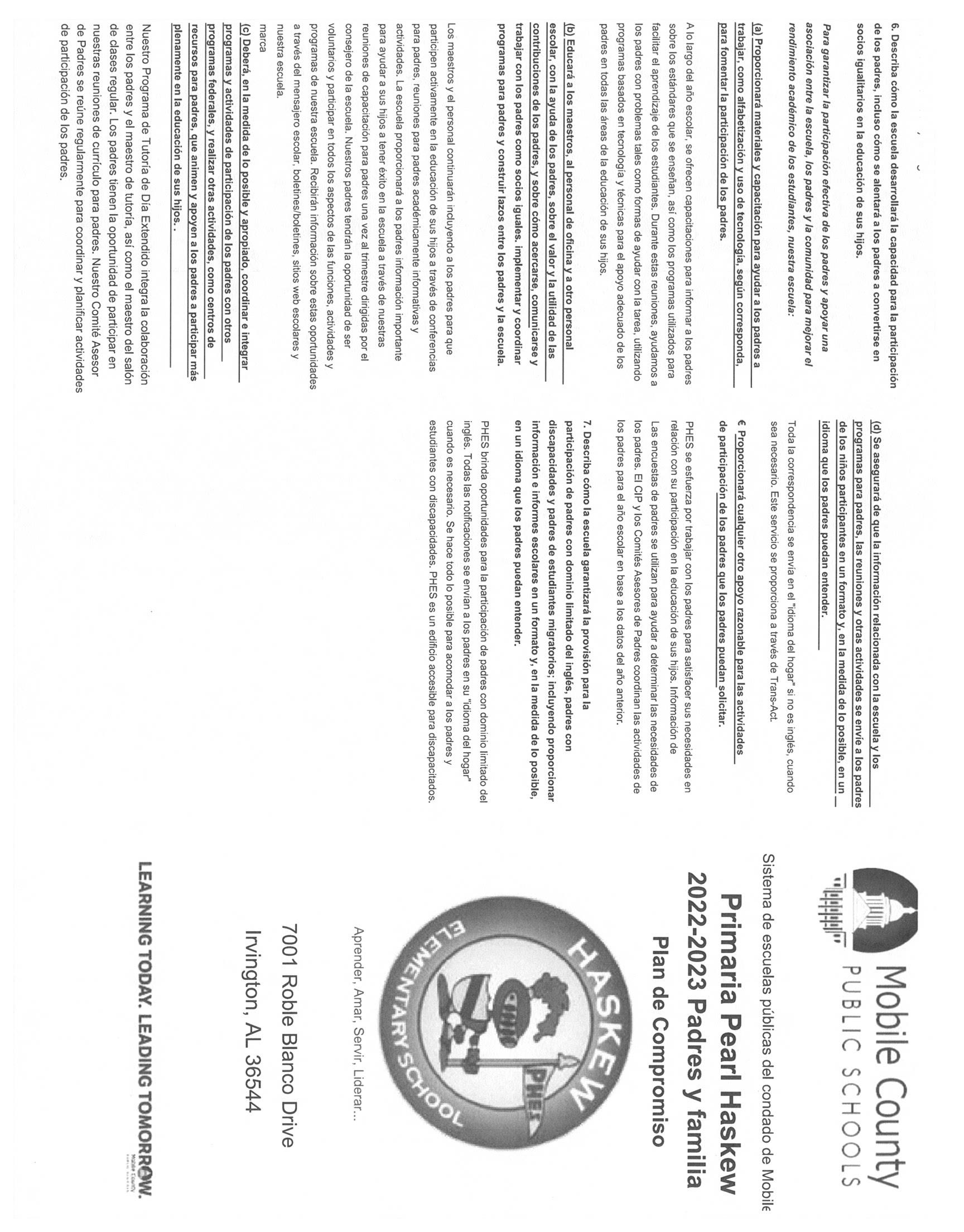 Parent and Family Engagement Spanish P1 Parent and Family Engagement Spanish P1
