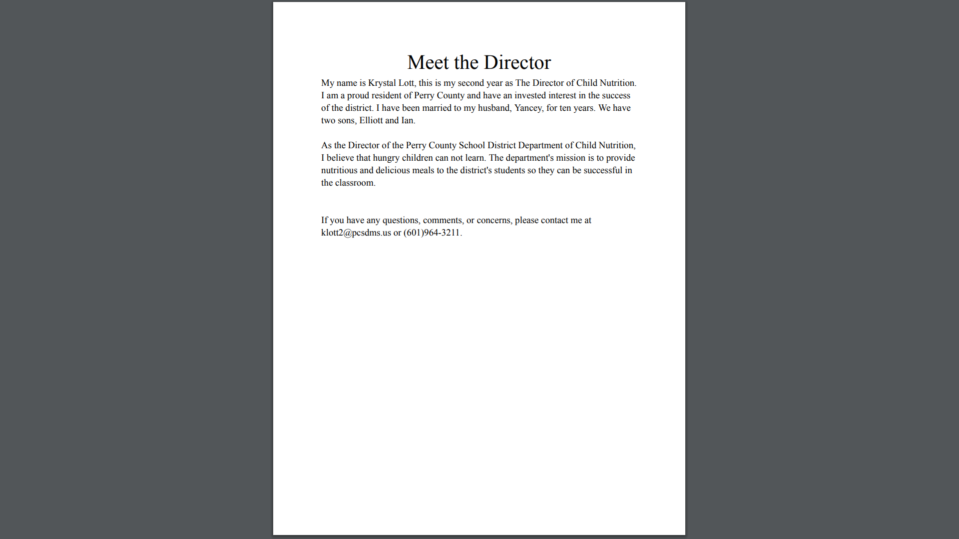 Meet the Director