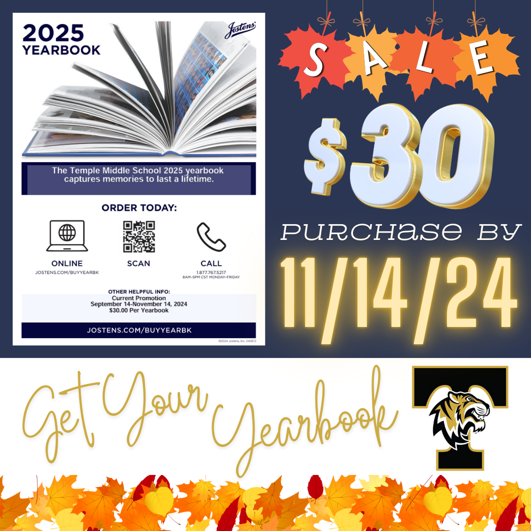 Fall Sale. Yearbooks are $30 until November 14, 2024