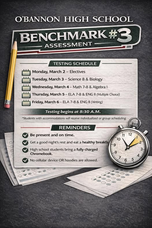 3rd Nine Weeks/BMA Schedule