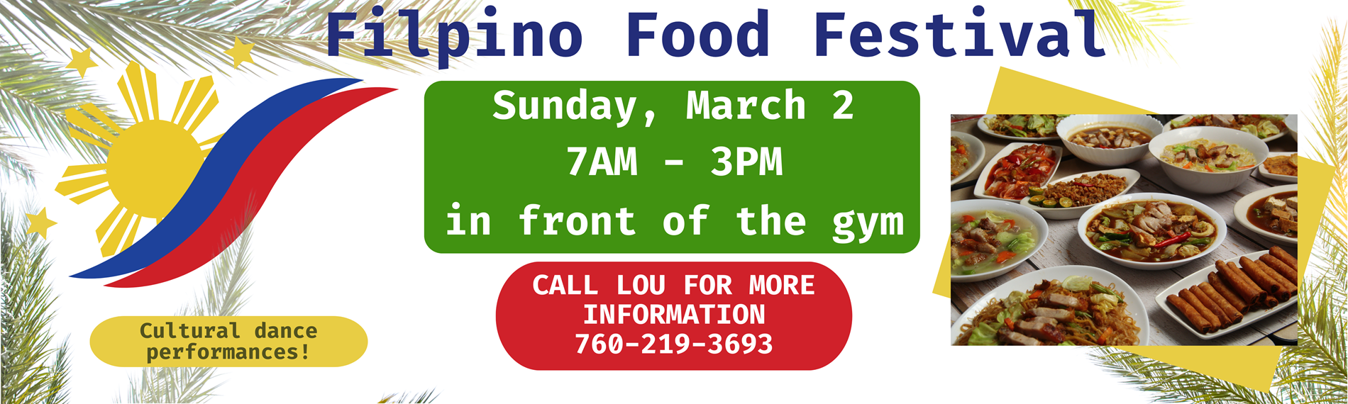 Filipino Food Festival | Sun Mar 2 | 7am - 3pm