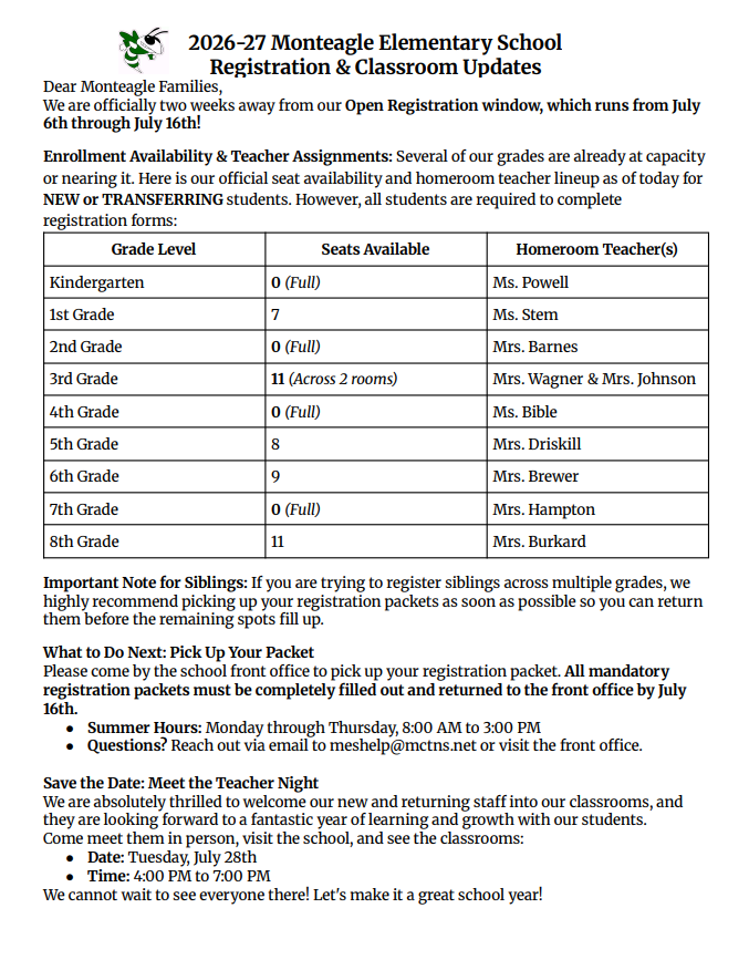 Enrollment Information