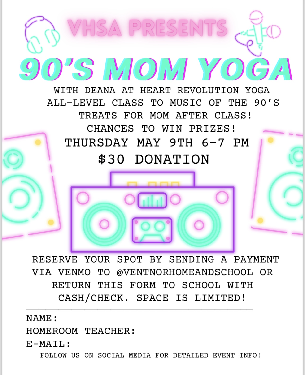 VHSA Yoga Night 5-9-24 REV