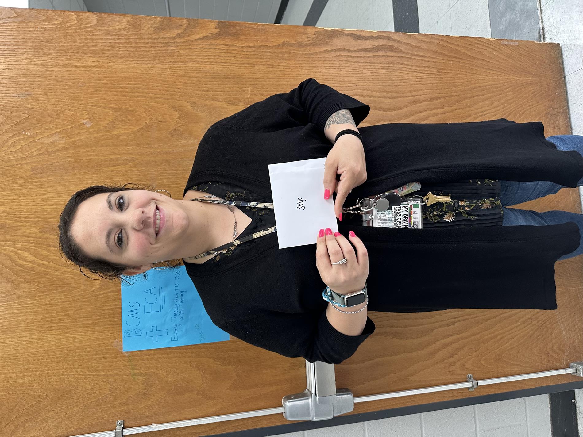 Ms Skye Bowman was the Biggest Loser for BCMS. 