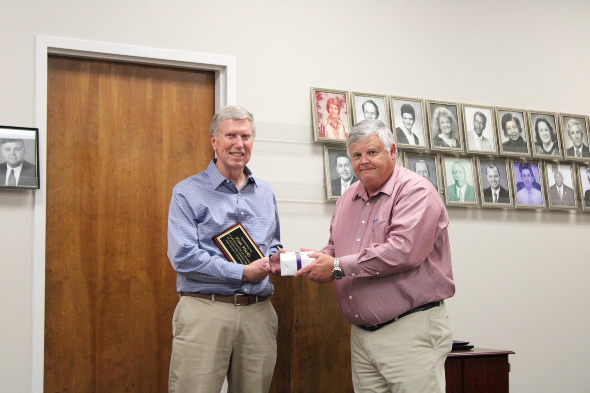 Tom Hicks' retirement reception