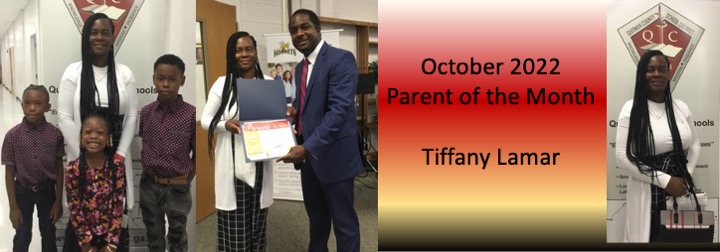 Tiffany Lamar  October 2022 Parent of the Month
