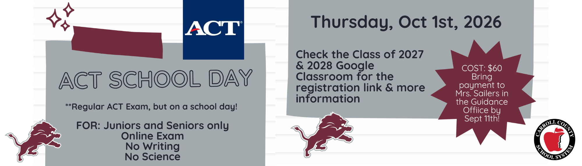 ACT Day on campus
