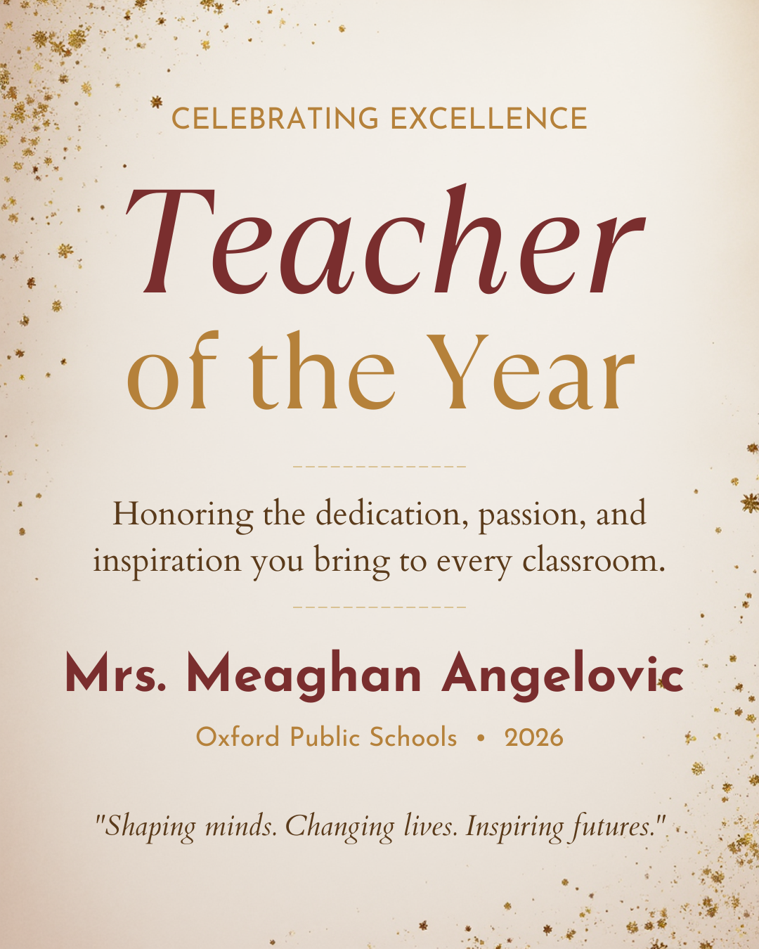 OPS Teacher of the Year