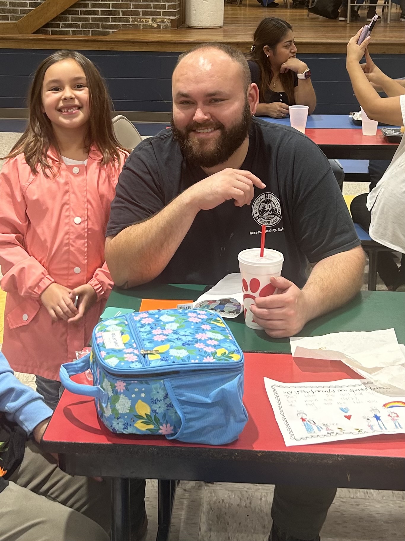 Families from Grandparents day Luncheon