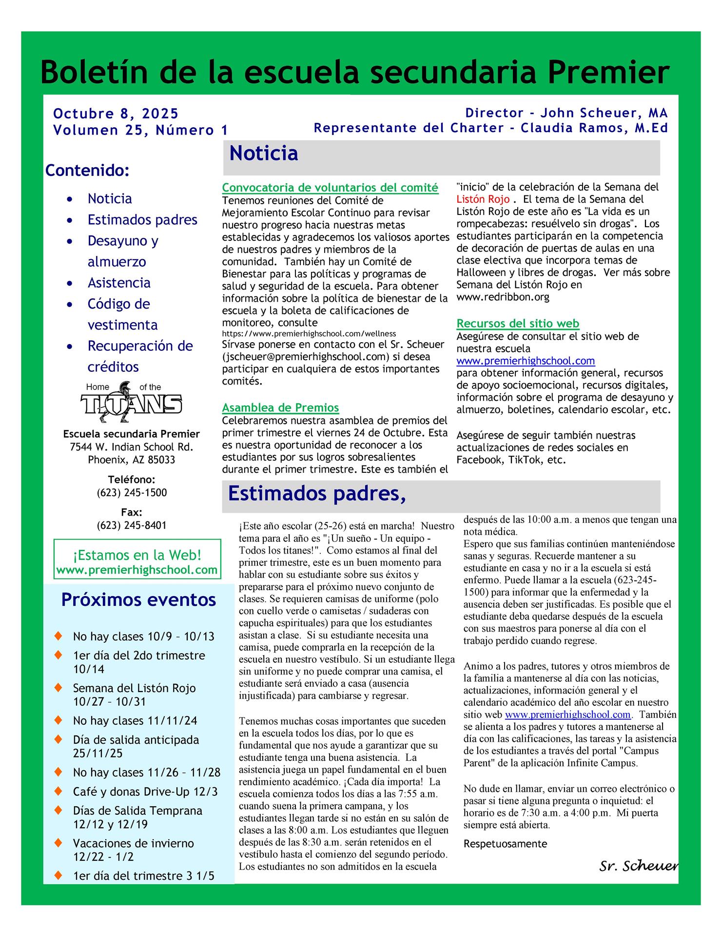 Newsletter Spanish 5.23.25