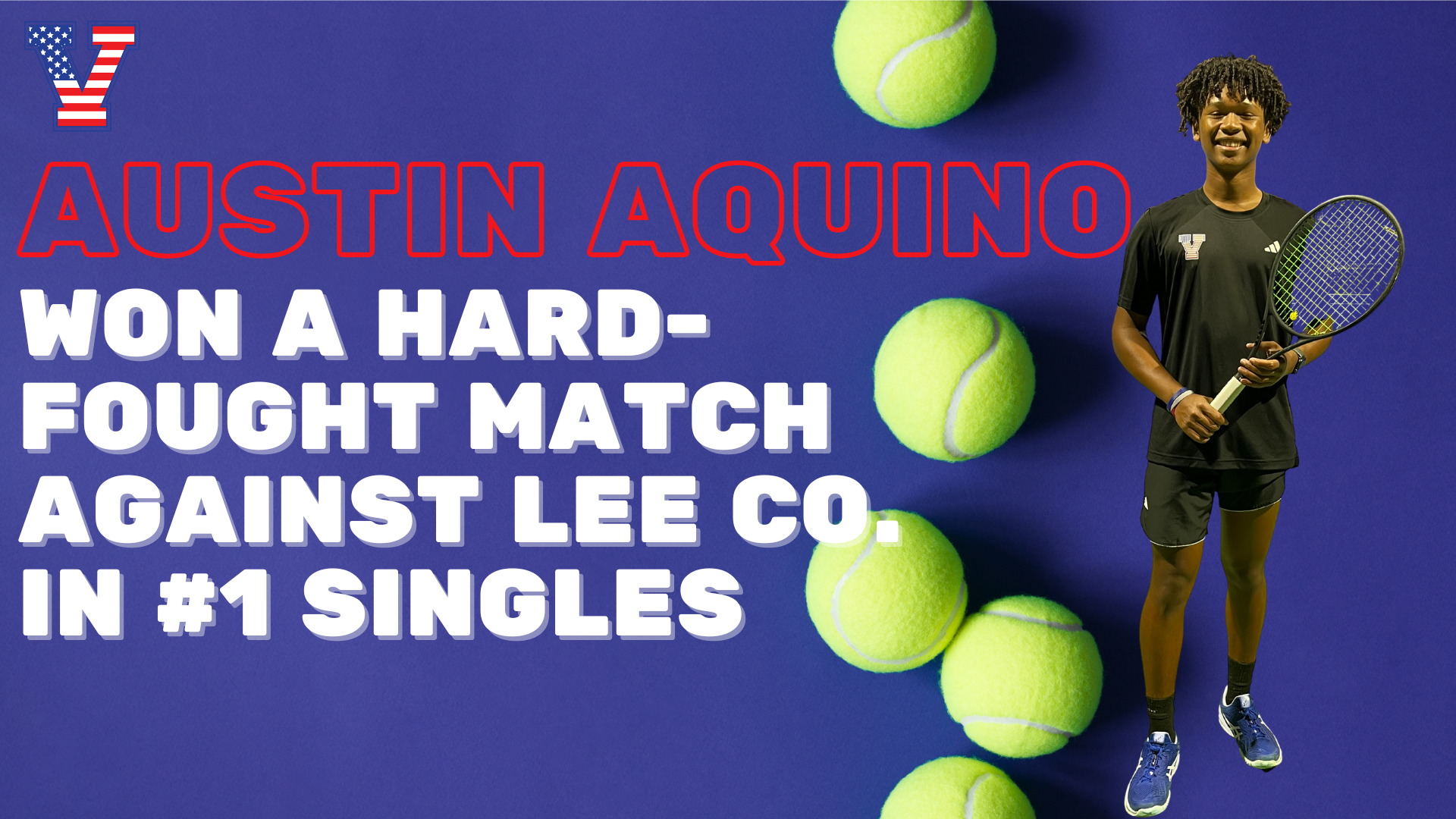 Austin Aquino tennis victory