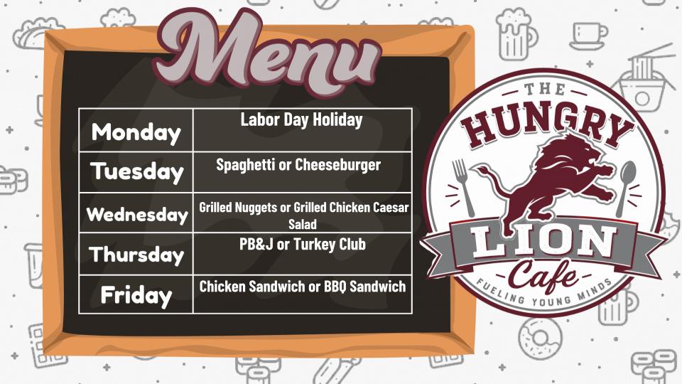 Menu September 8-11