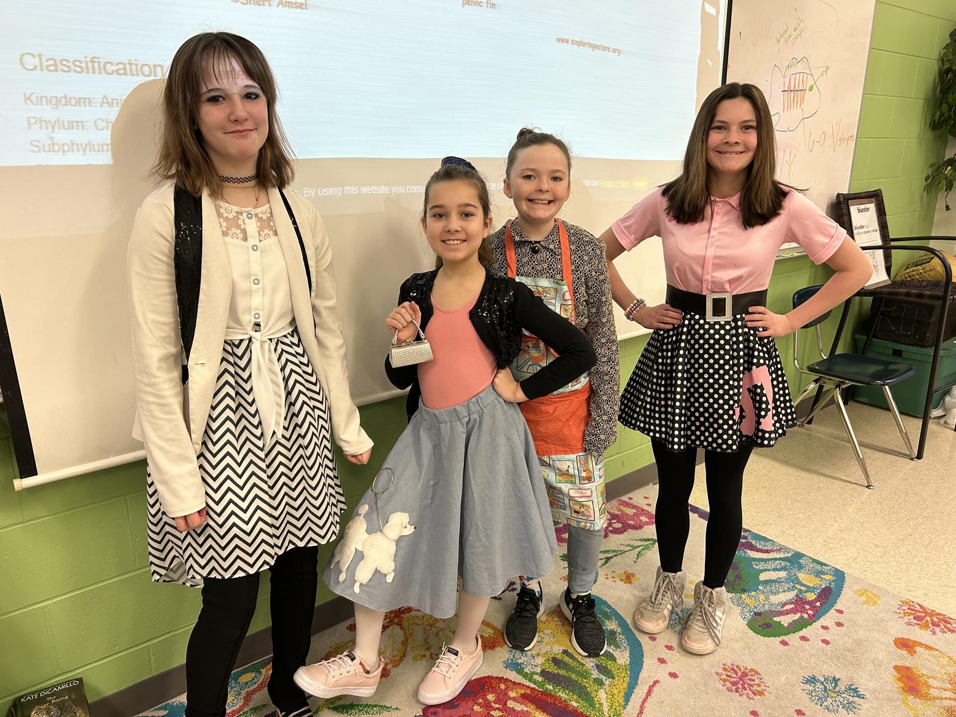  dressed up as 50's