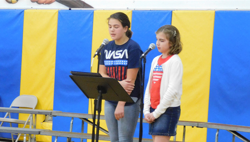 5th grade Presenters, Eliana Forbes and Katie Kellogg