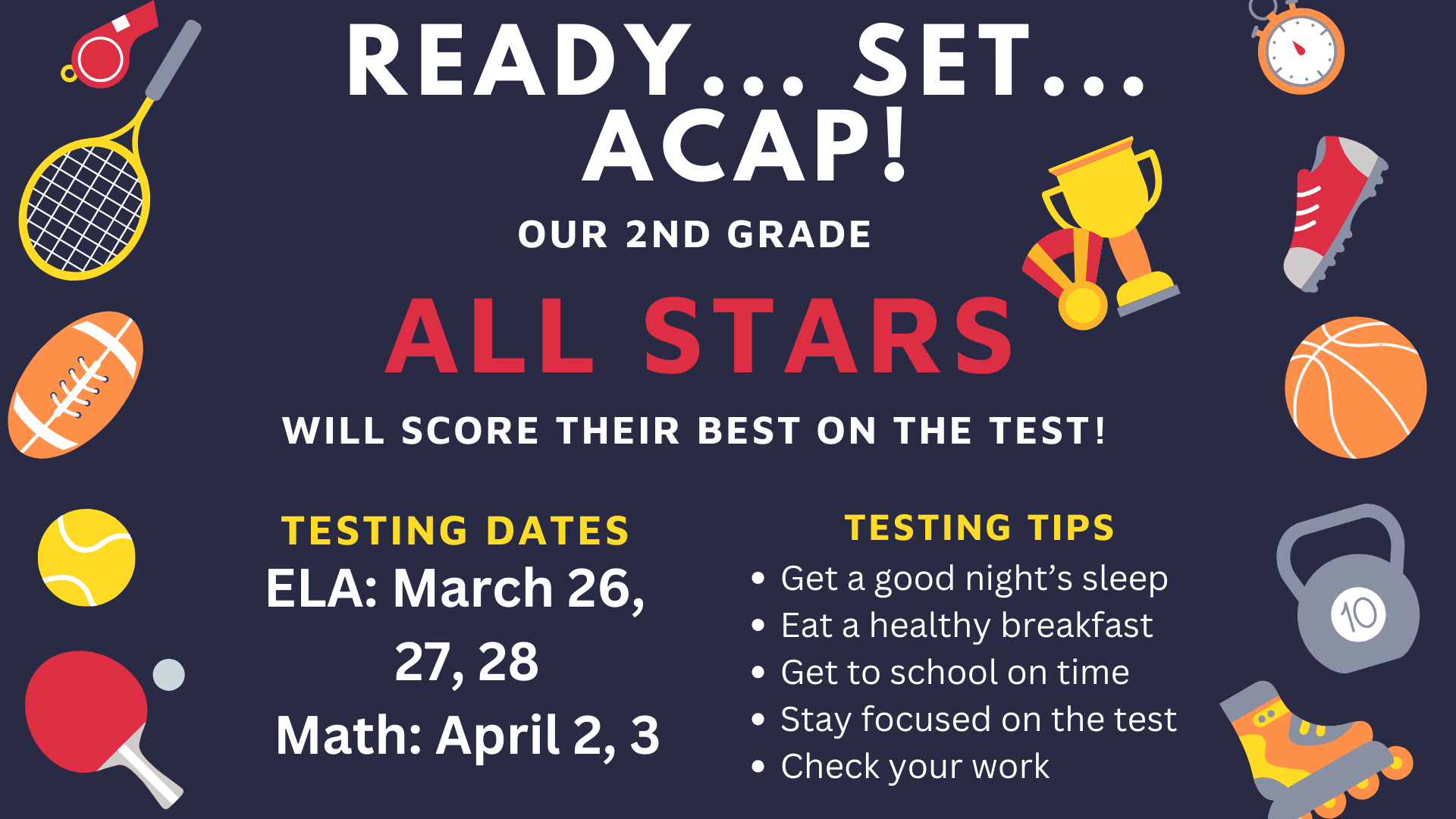 ACAP Test Dates