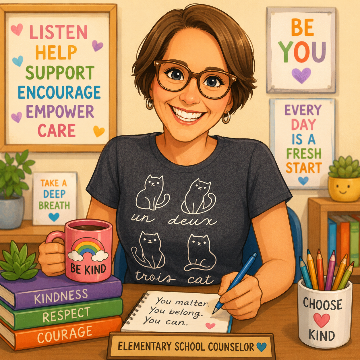 Our school Counselor is Mrs. Walker. She is here to listen, help, support, encourage, and empower. 