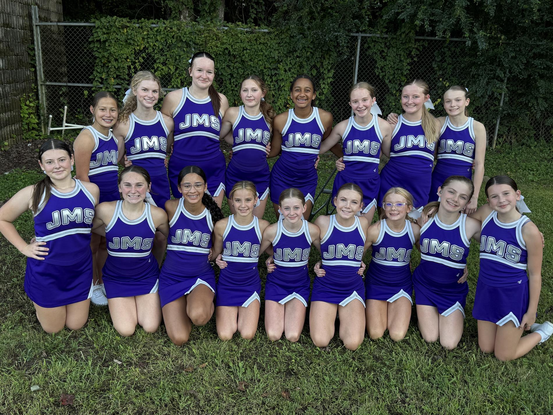 cheerleaders in uniforms