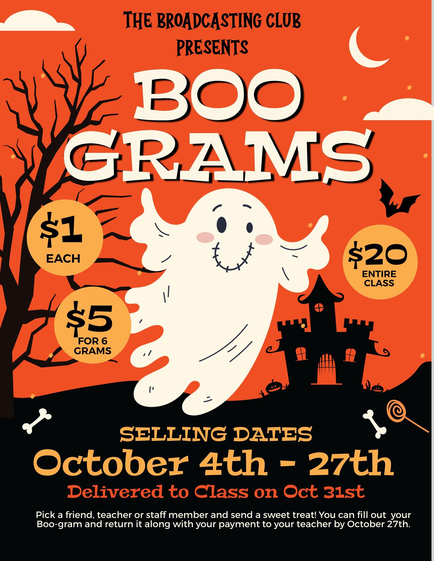 Boo Gram Fundraiser