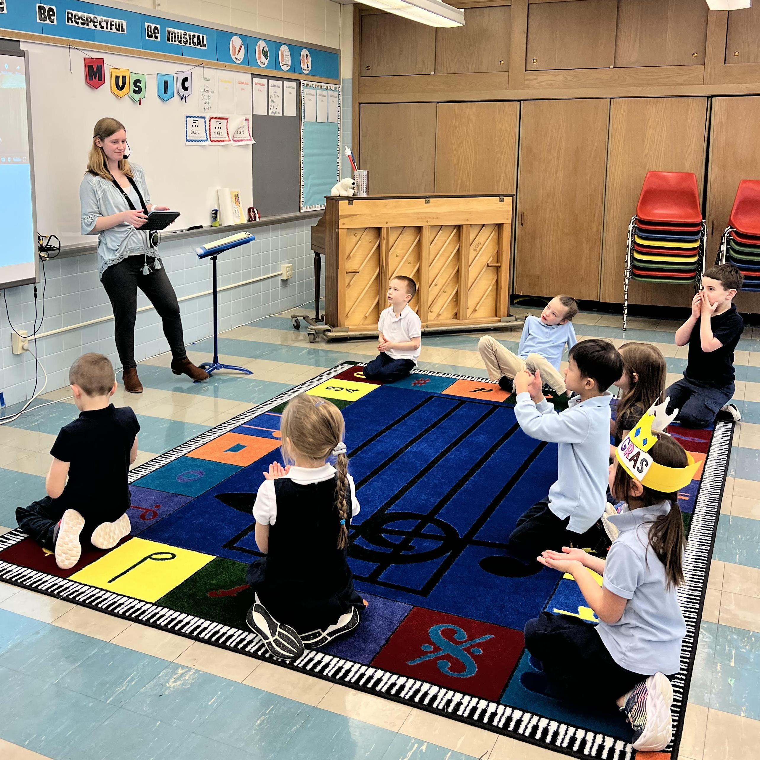 music teacher teaching
