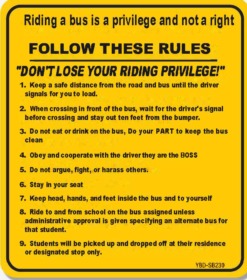 Bus Rules