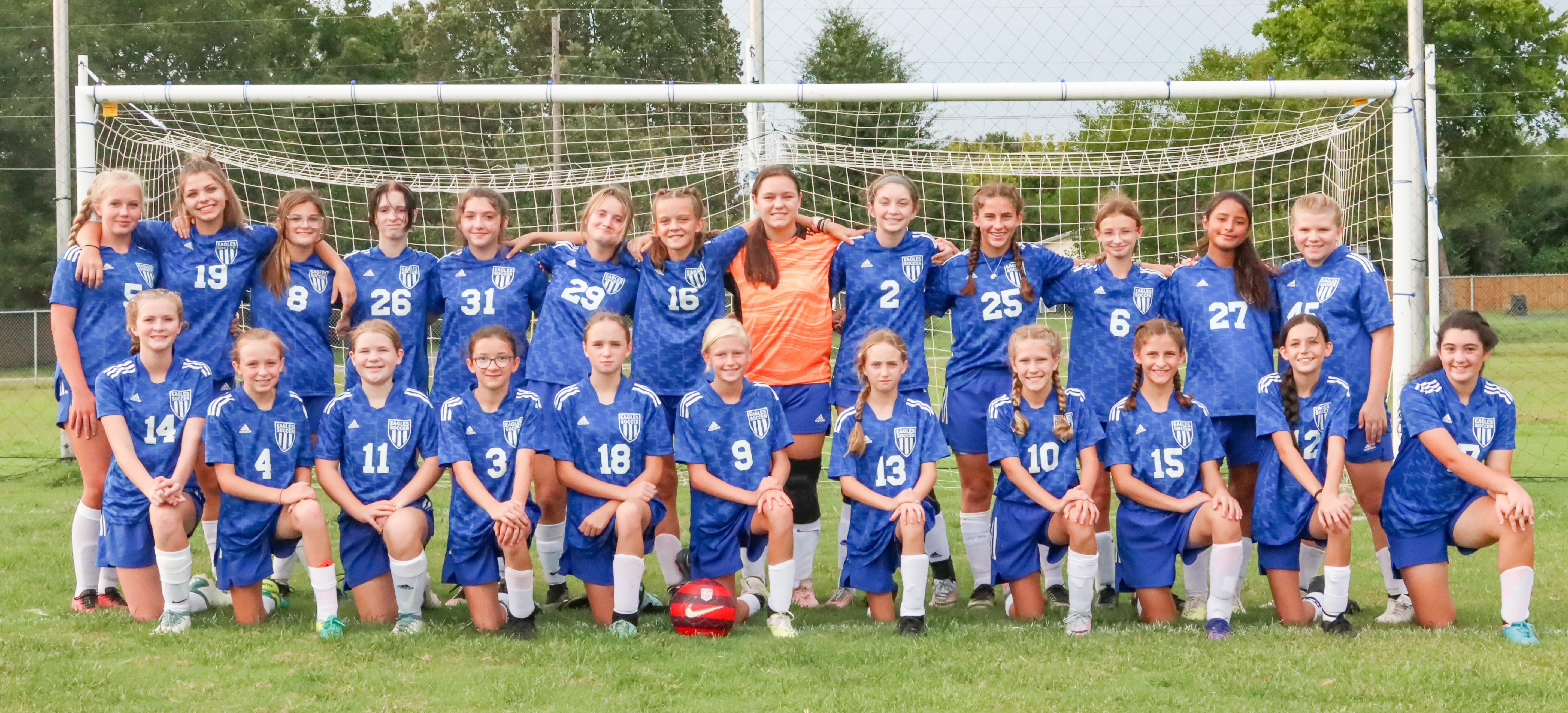 JH Girls Soccer Team Picture