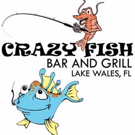 Crazy Fish Bar and Grill Logo Crazy Fish Bar and Grill Logo