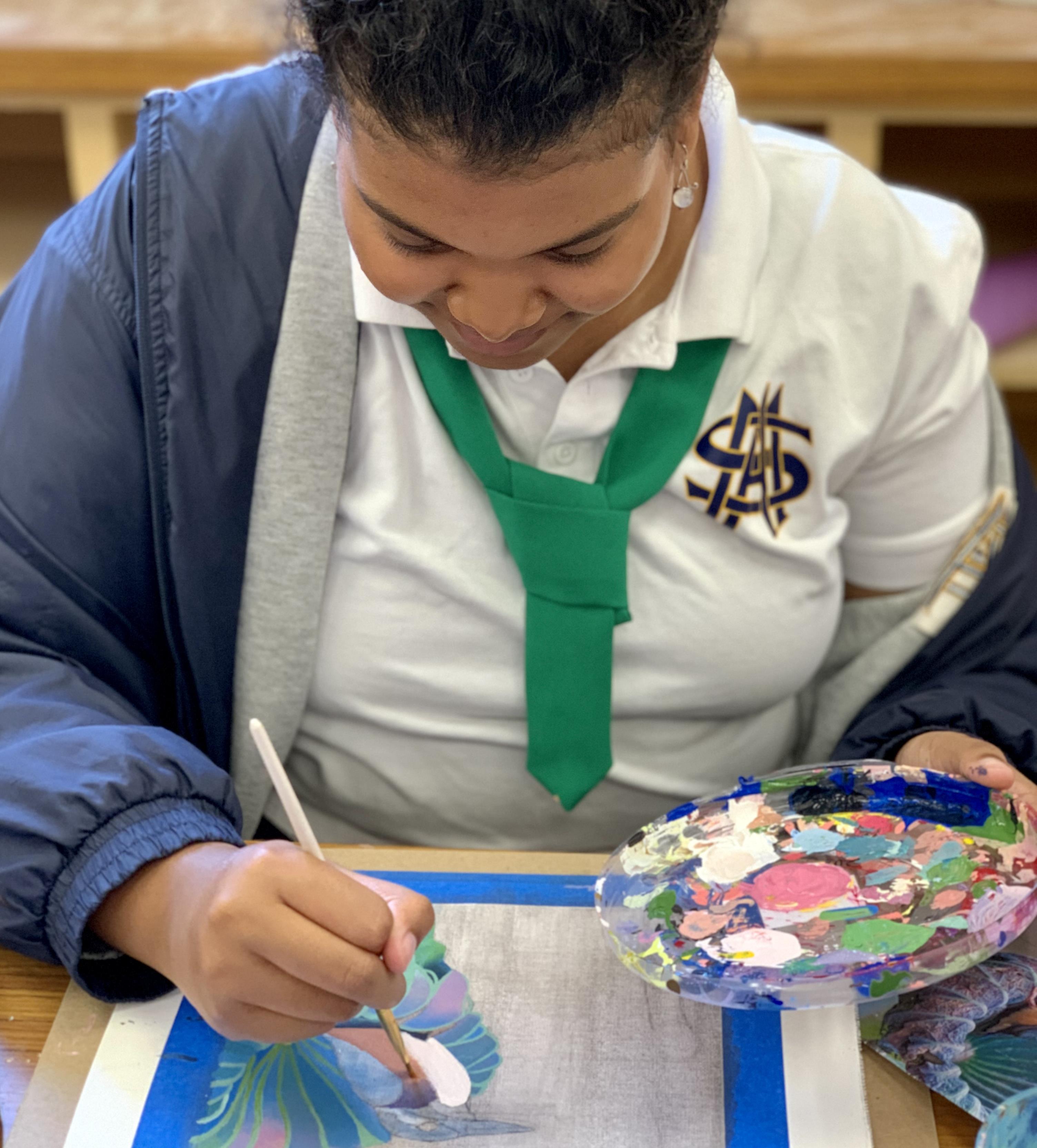 student painting student painting