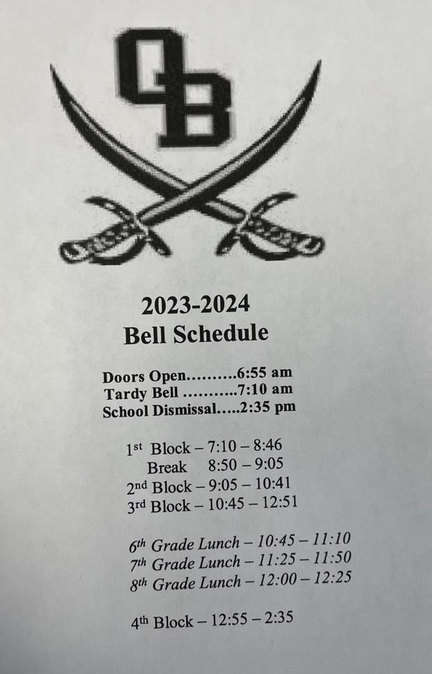 Pic of Bell SChedule