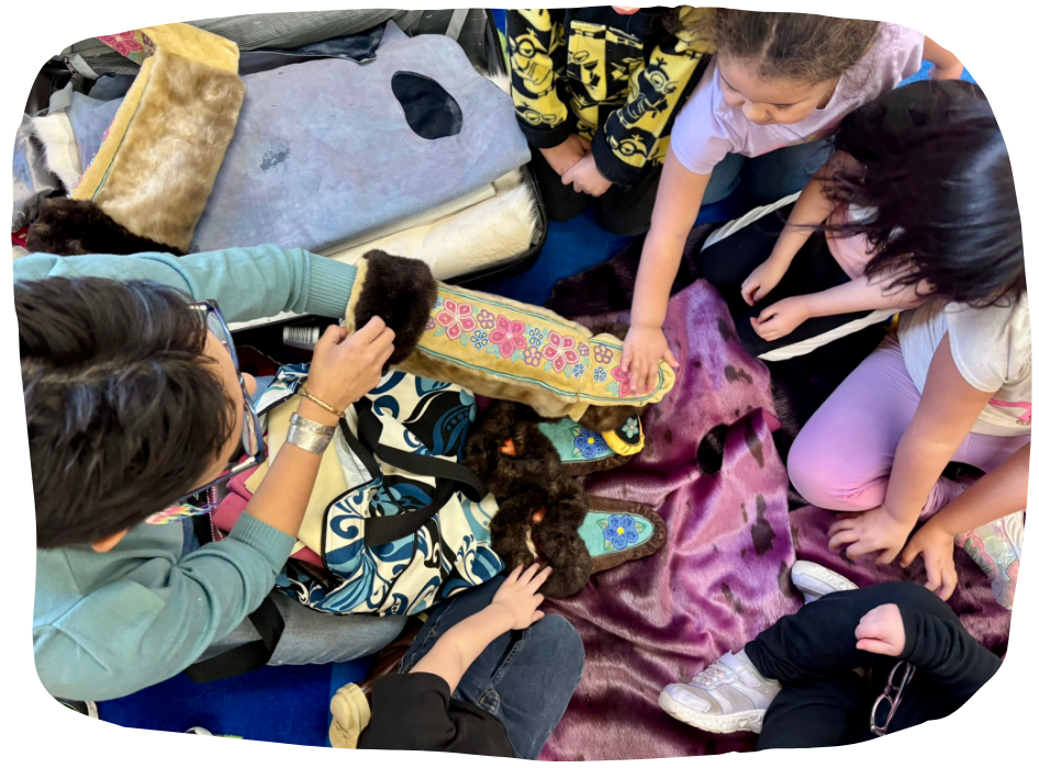 students touching fur students touching fur