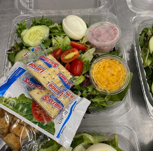 freshly made salads