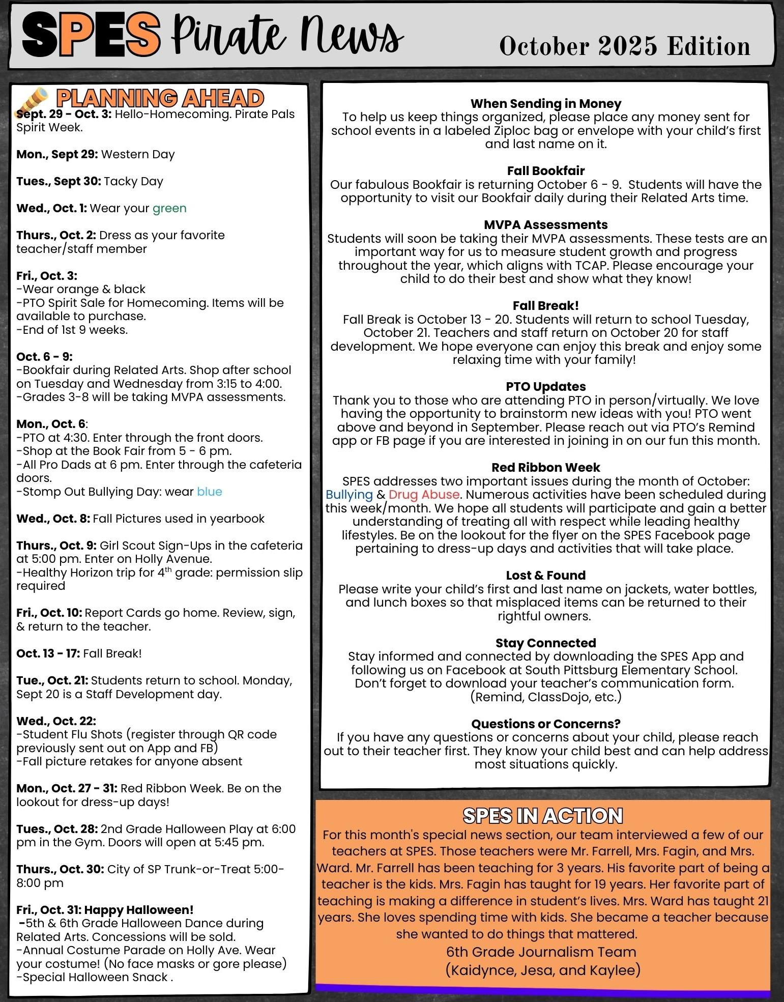 October Newsletter October Newsletter