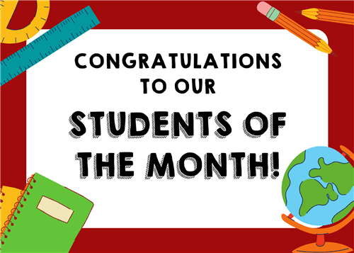 Student of the Month Student of the Month