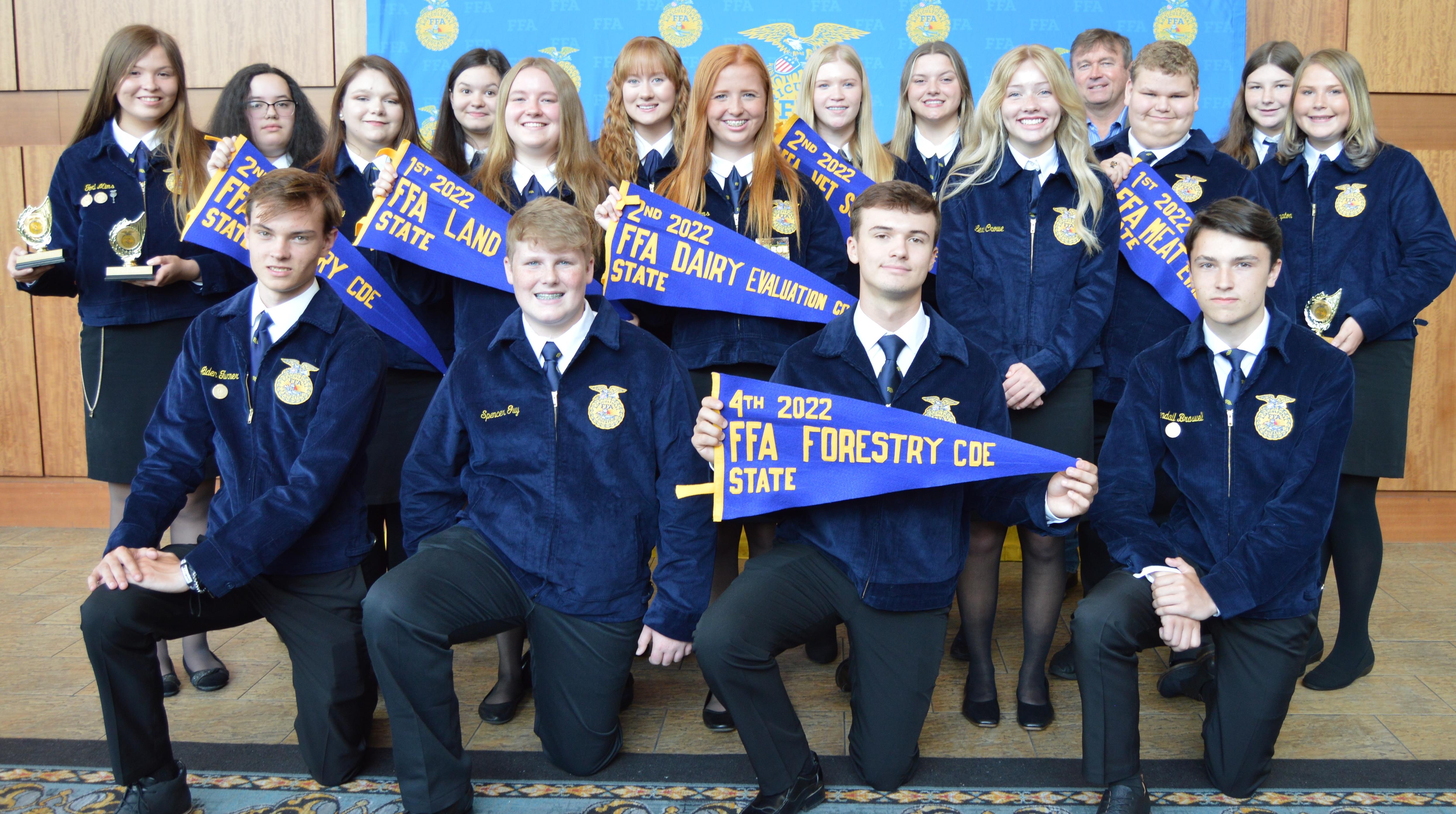 FFA Teams 2022 State Competition Students