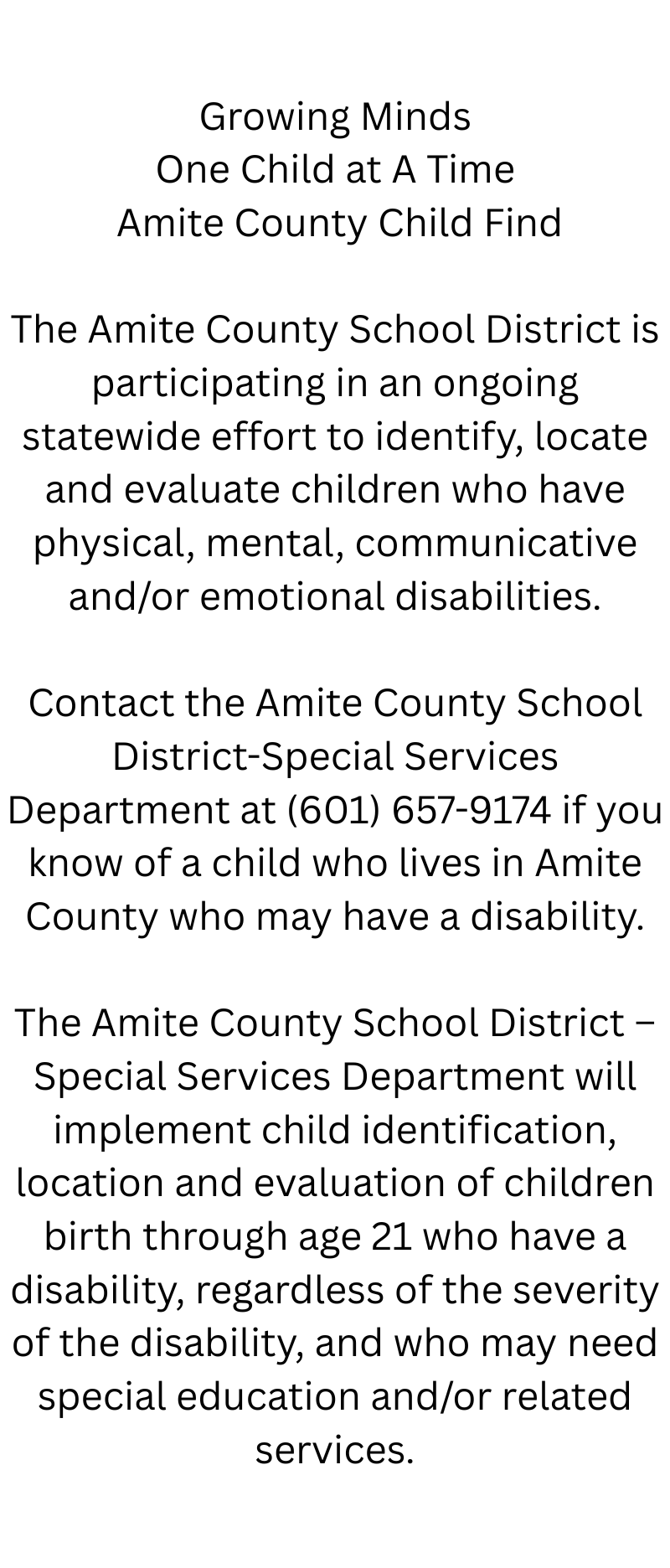 Child Find Child Find