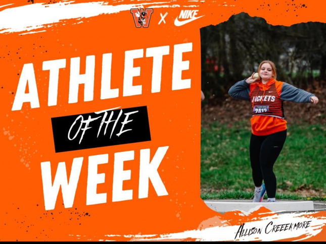 Allison Creekmore - Athlete of the Week!