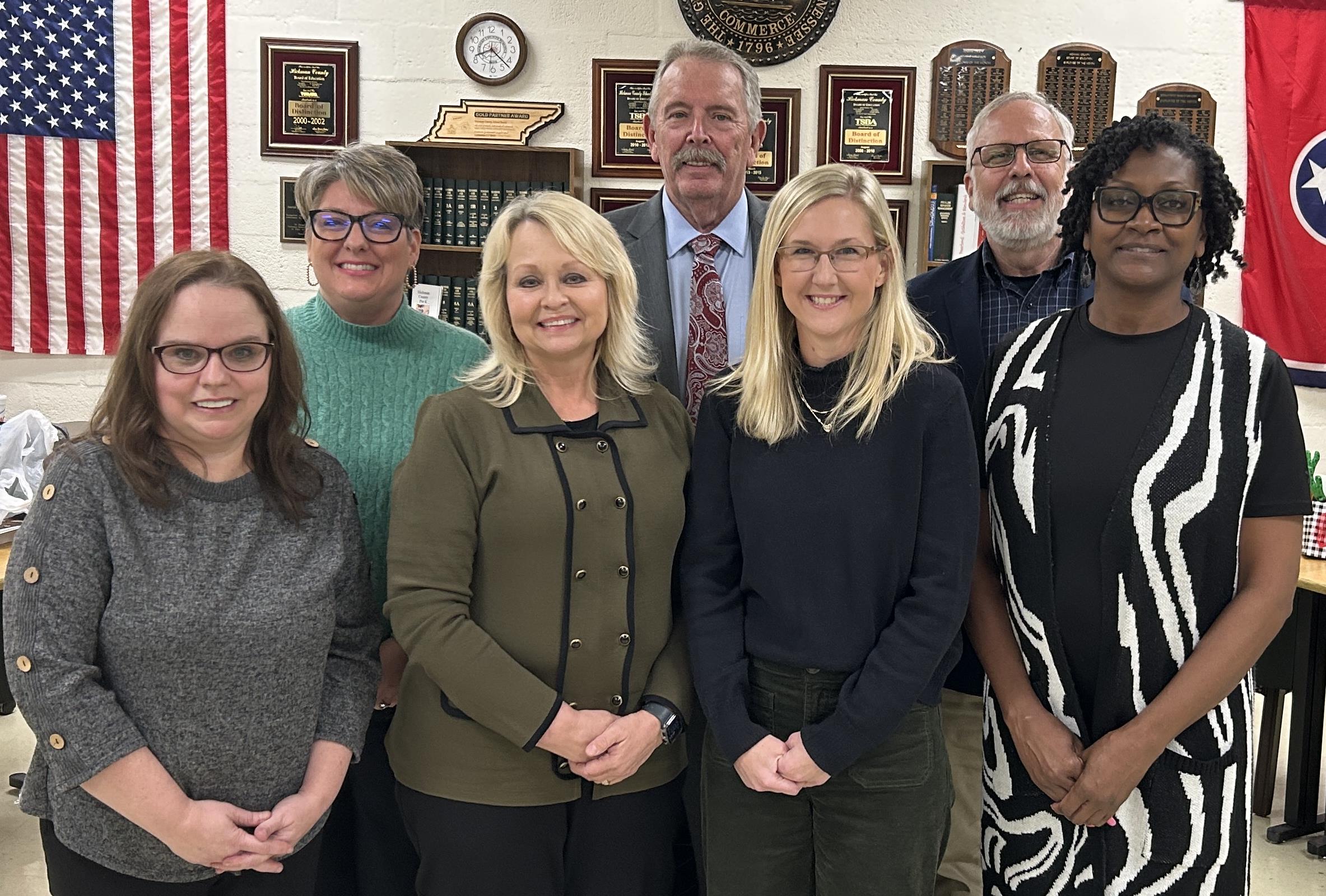School Board Members posing for their annual picture School Board Members posing for their annual picture