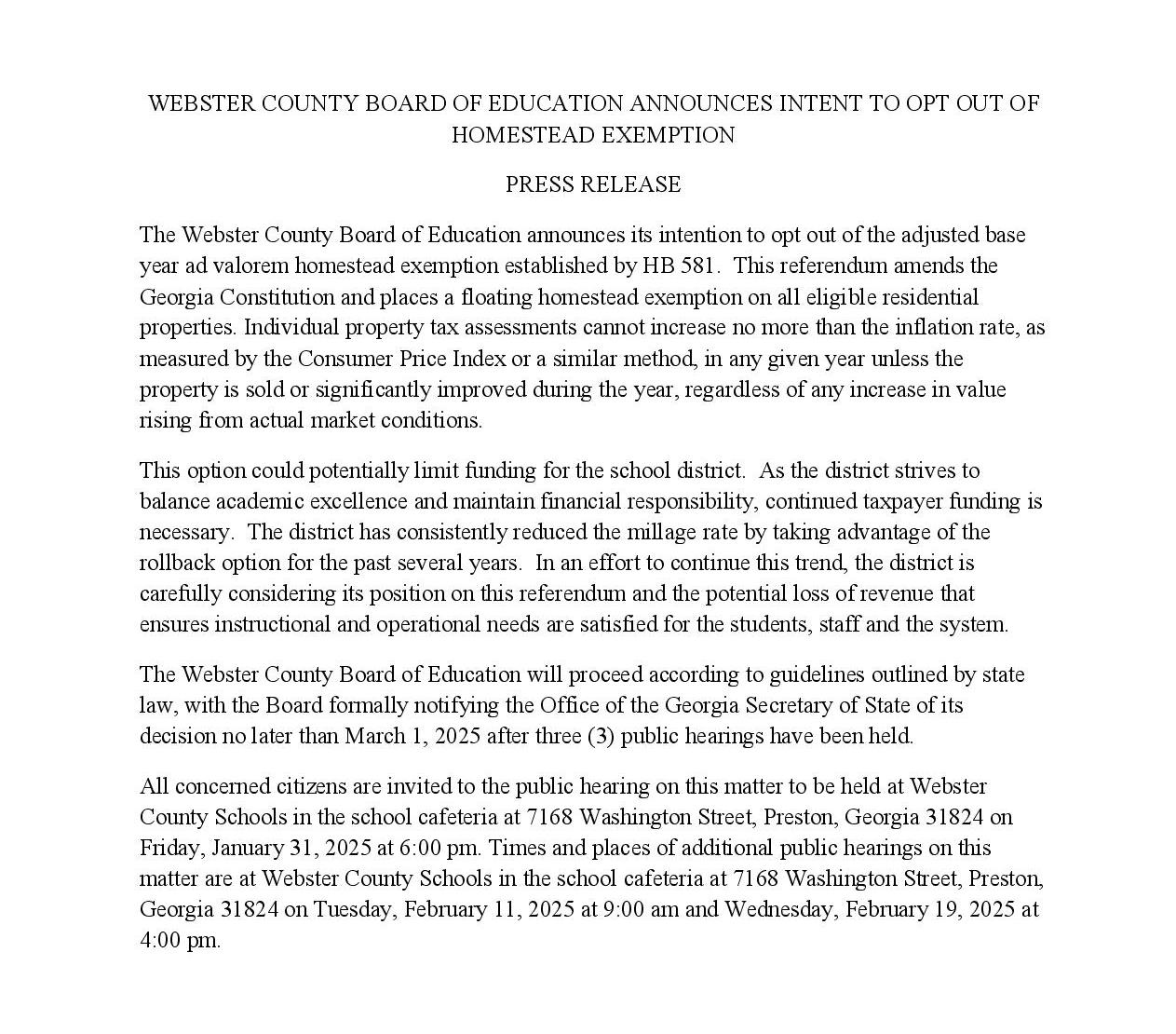 Press Release 2 Press Release 2