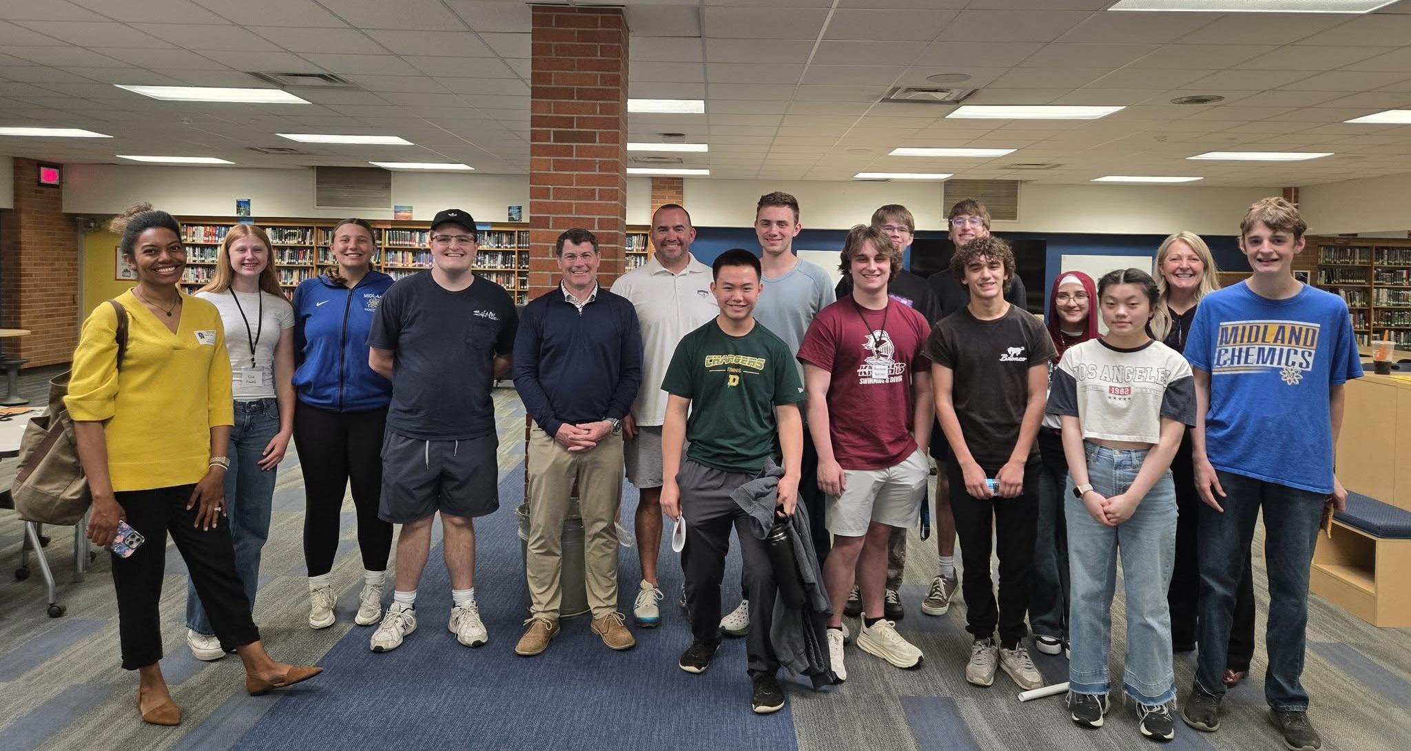 Members of the 2024-2025 SSAT pose with members of the Board and Superintendent Penny Miller Nelson Members of the 2024-2025 SSAT pose with members of the Board and Superintendent Penny Miller Nelson