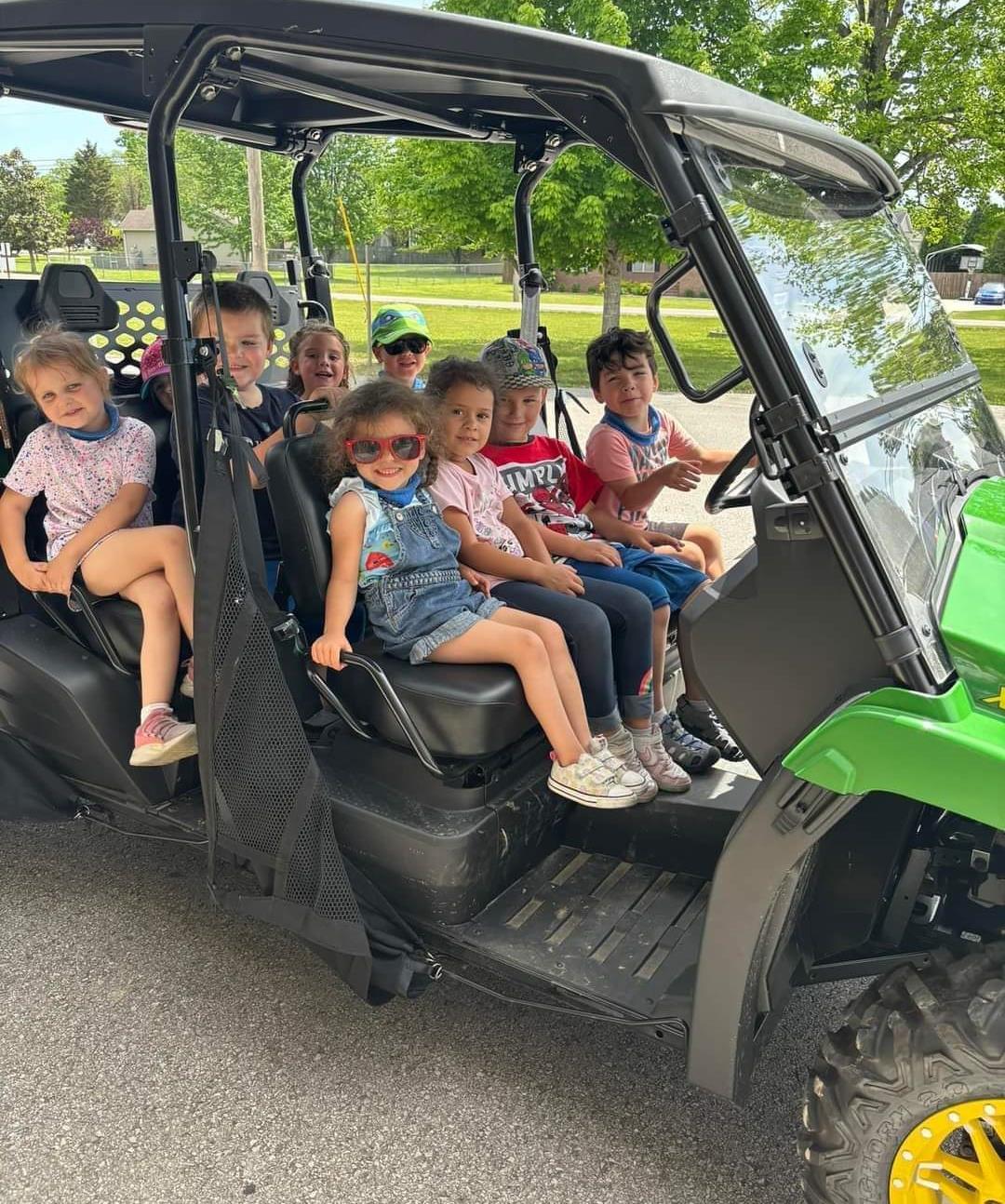 Pre-K students on gator