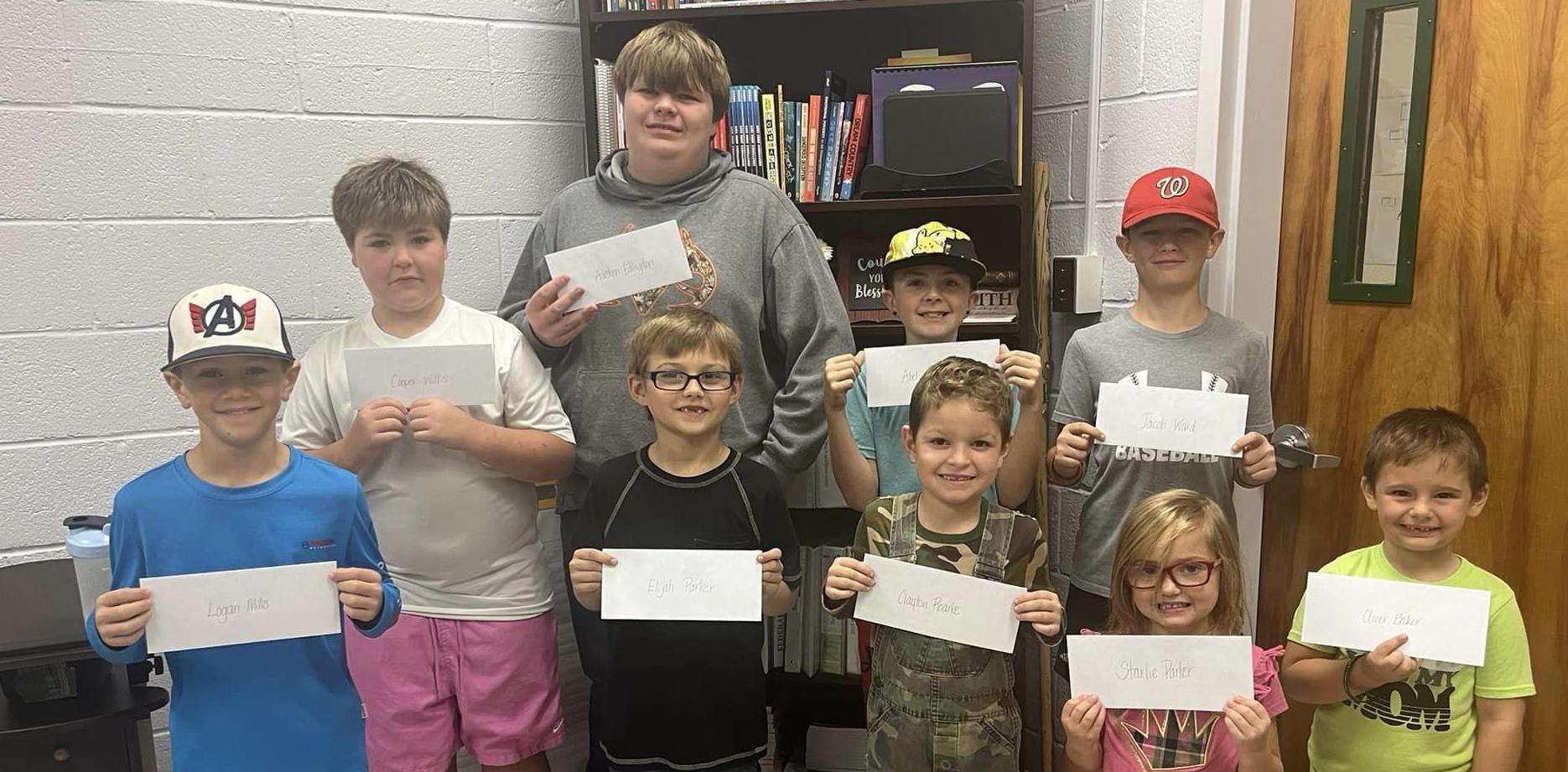 Perfect Attendance winners