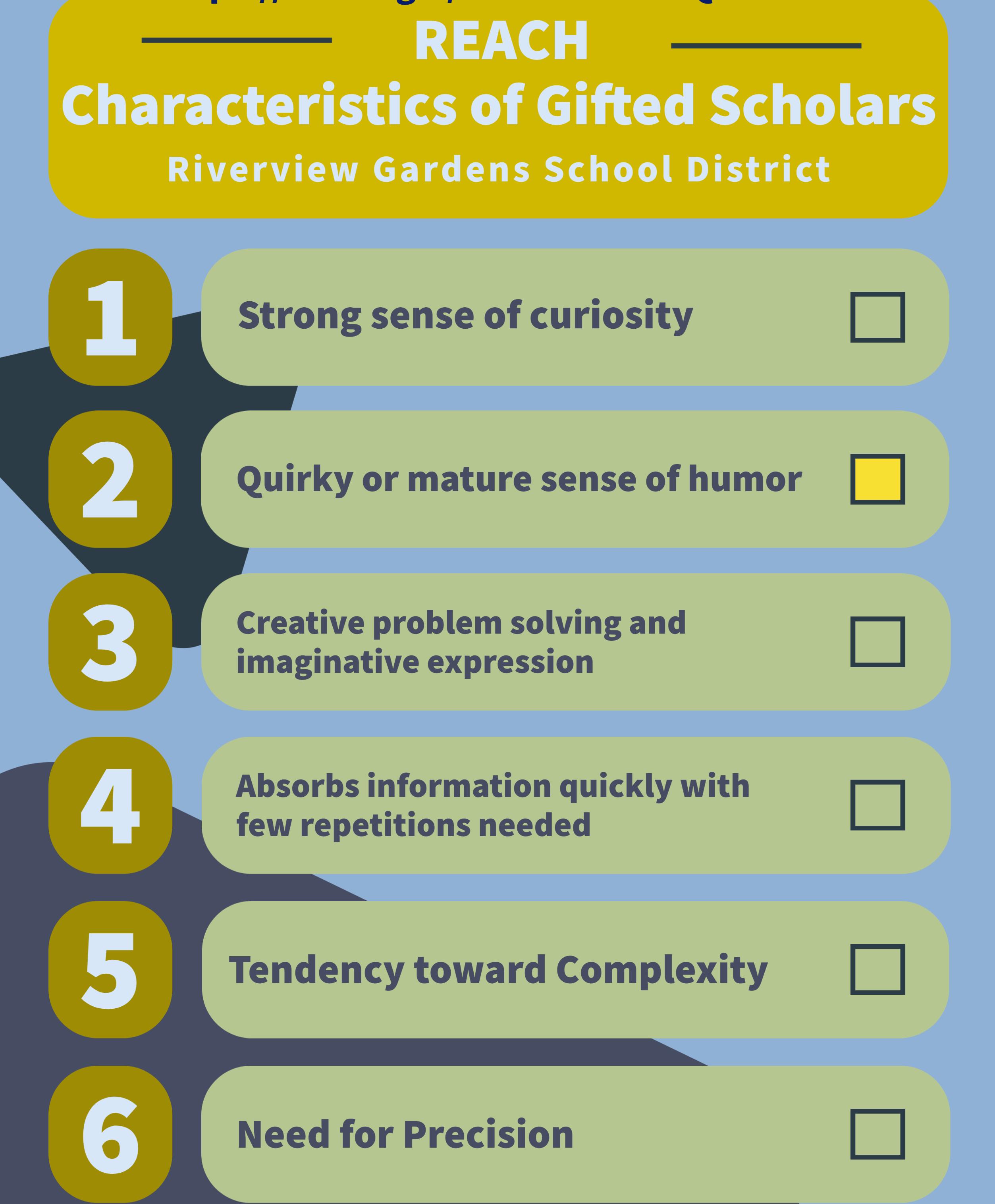 Characteristics of Gifted Kids