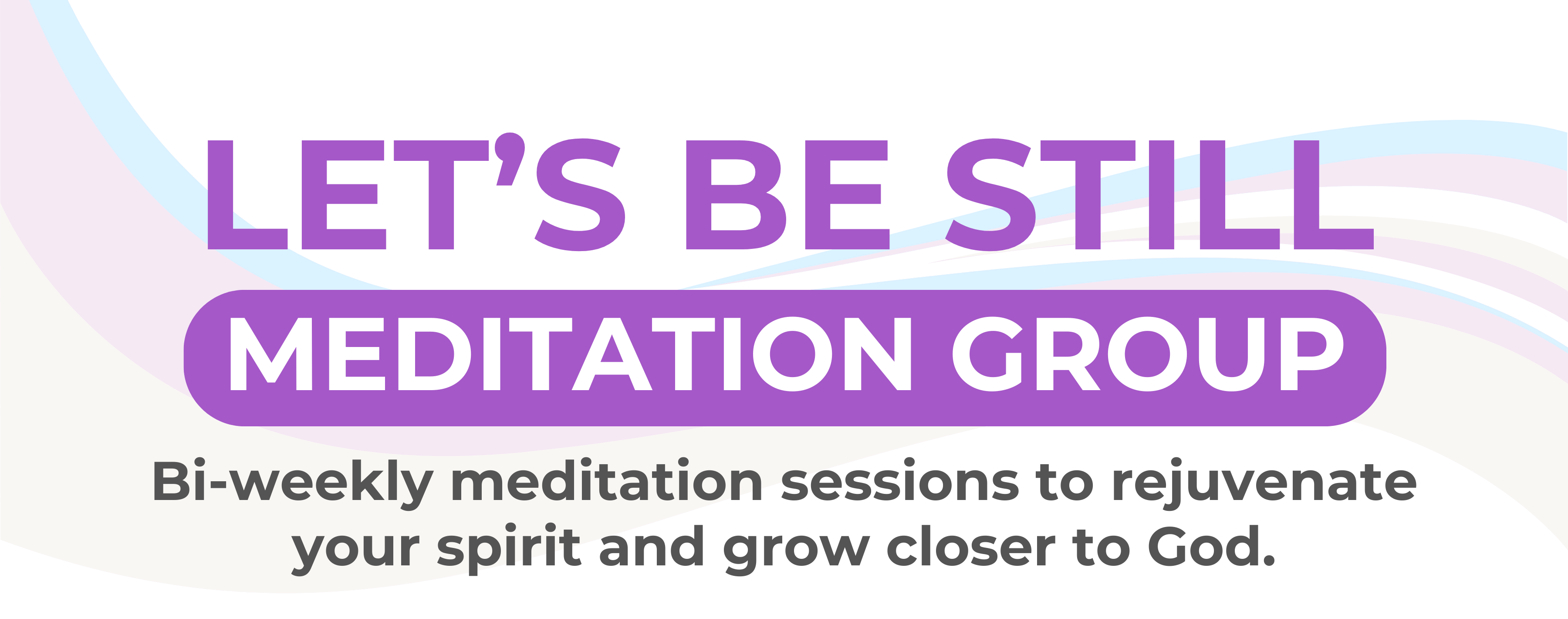 Let's be still meditation group Let's be still meditation group
