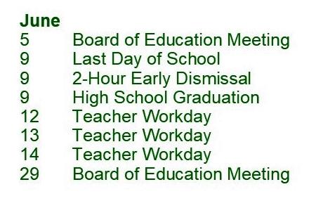 district schedule