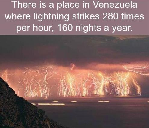 Venezuela lightning strikes