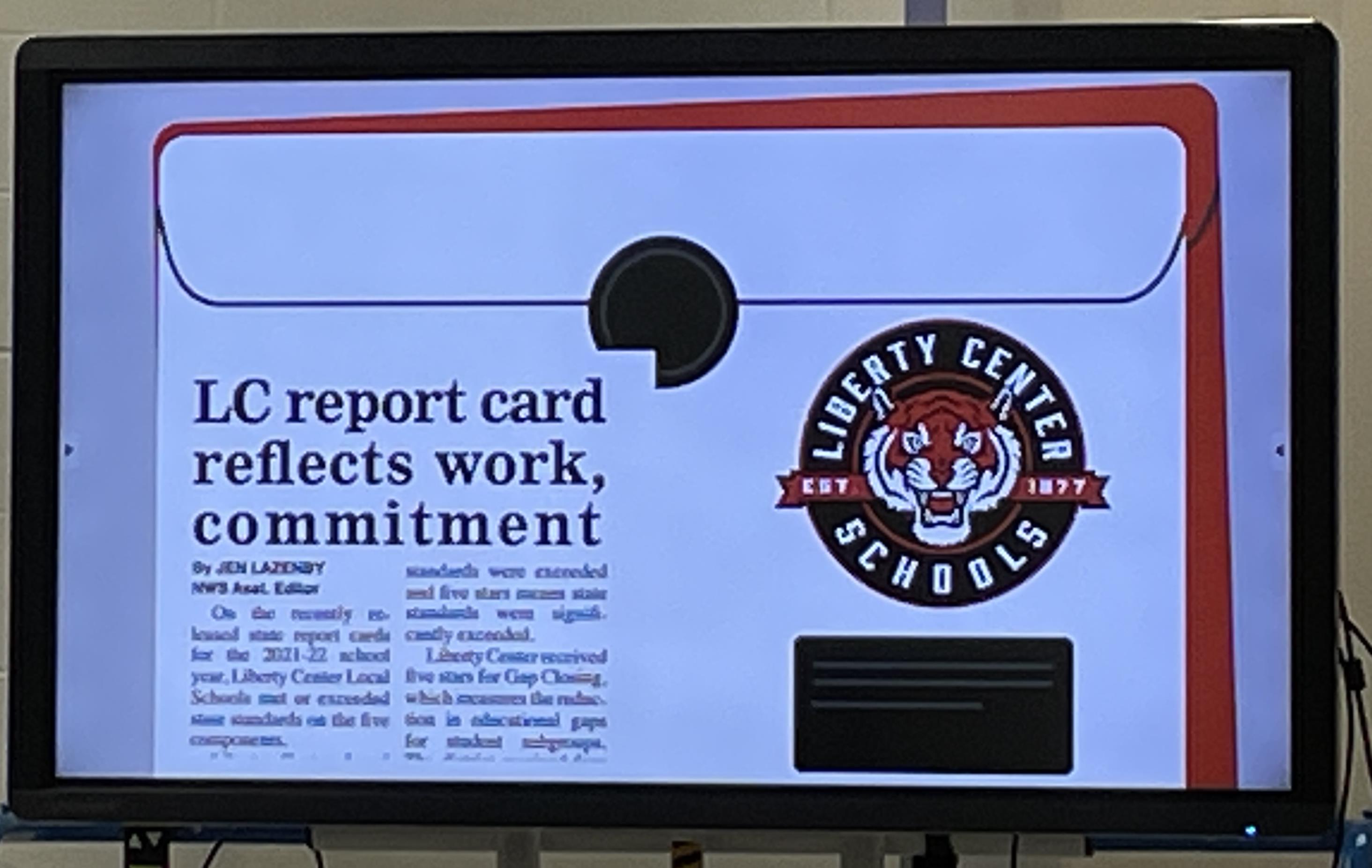 LC Report Card headline
