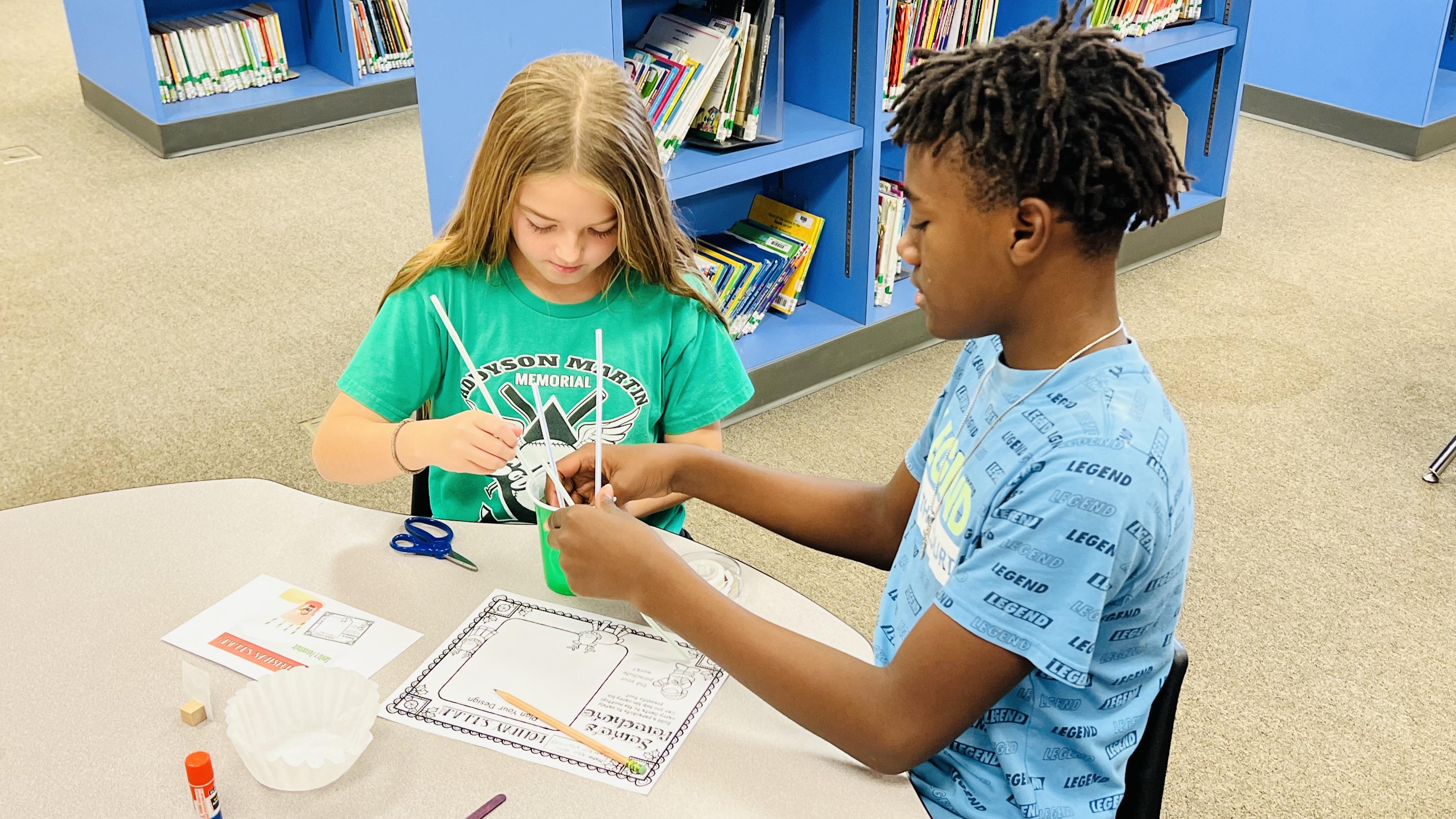 students in makerspace