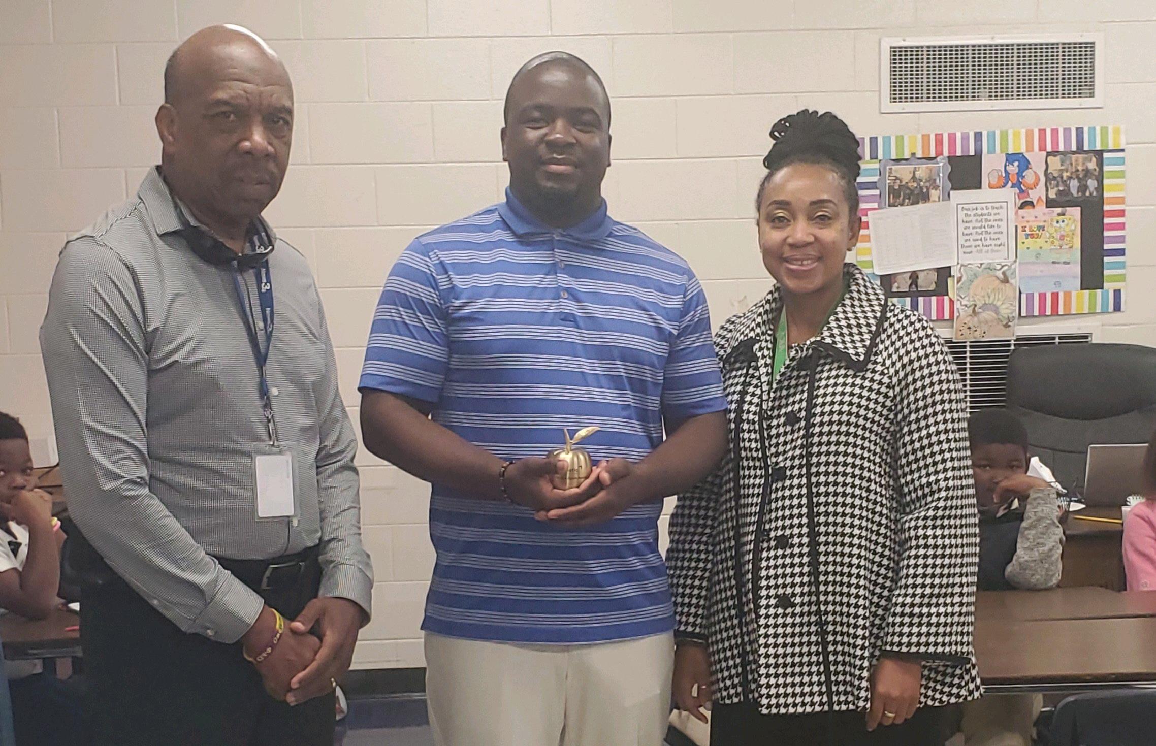 Mr. Anthony receives the Golden Apple Award