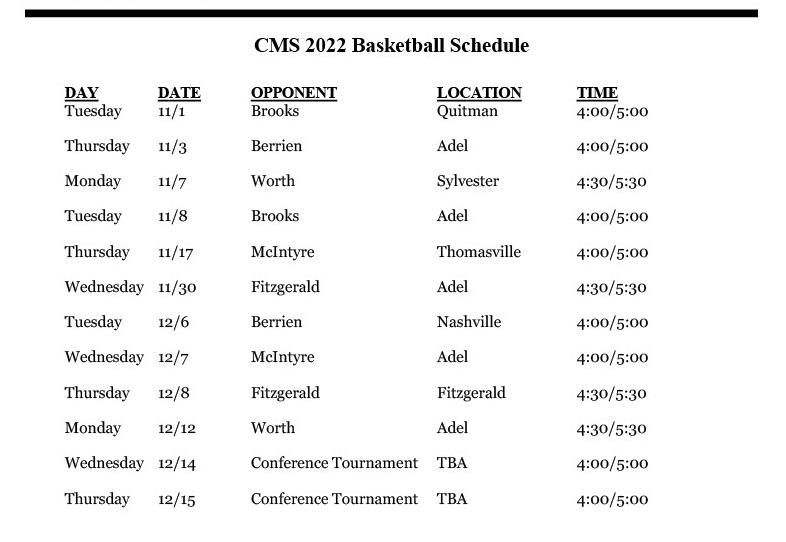 Basketball Cook Middle School